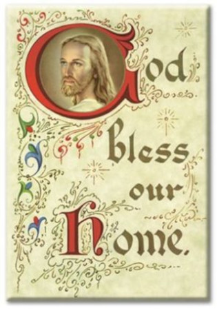 God Bless Our Home Magnet
